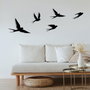 Wallity Crow Escultura de Pared de Metal con Diseño de Aves